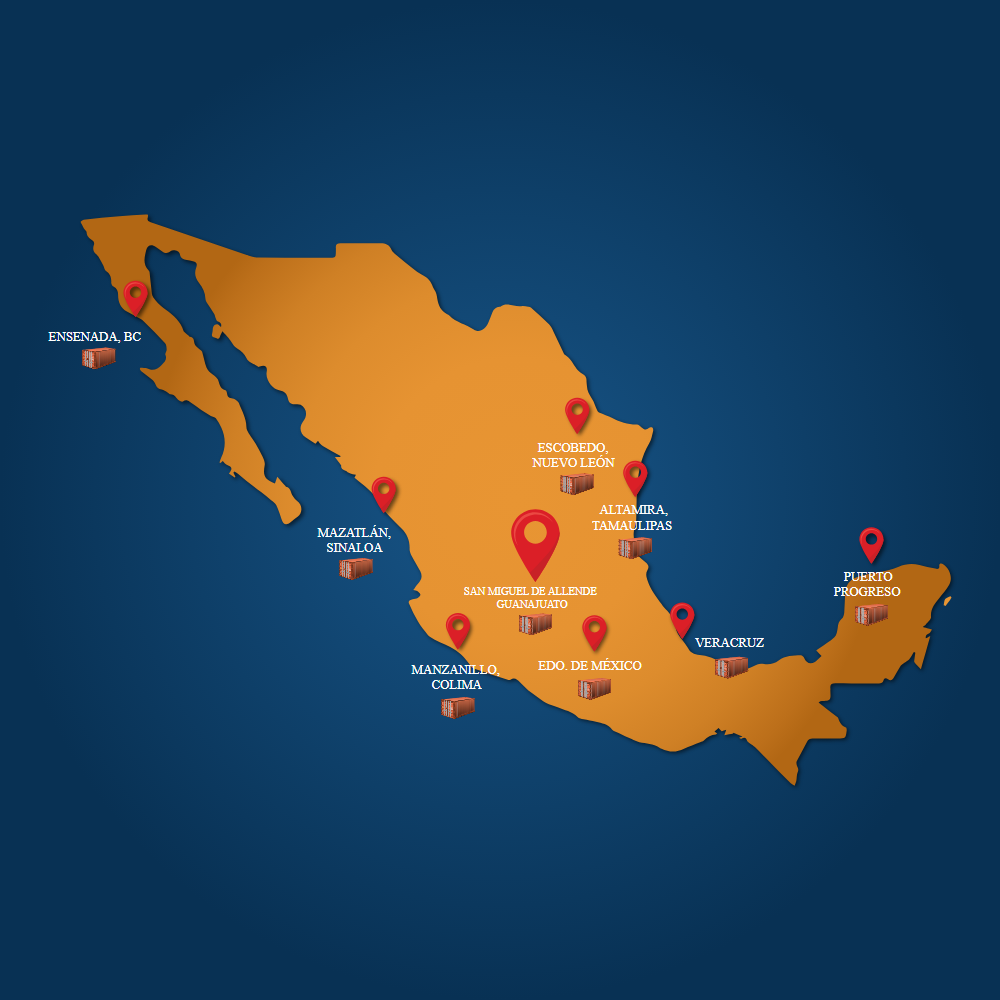 Mapa de cobertura Contenedores Allende